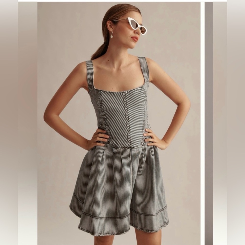 Pilcro Railroad Striped Dress